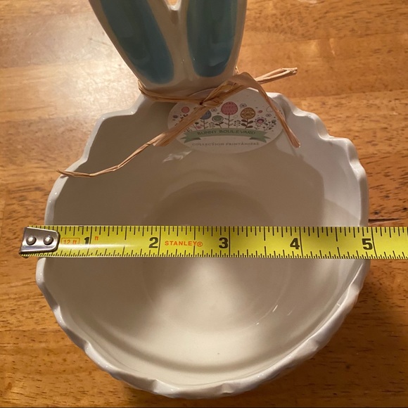 Potter’s Studio Ceramic Cracked Easter Egg with Bunny Ears Bowl BRAND NEW!! - Picture 5 of 7